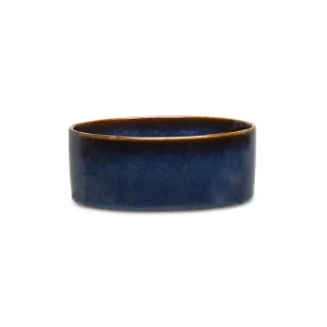Scruffs Reactive Glaze Food Bowl – 13cm Midnight Blue