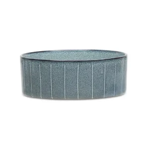 Scruffs Reactive Glaze Food Bowl – 19cm Pinstripe