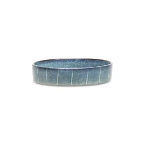 Scruffs Reactive Glaze Pet Saucer – 13cm Pinstripe