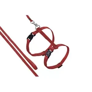 Sele Med Koppel Ställbar Röd 10Mmx110Cm