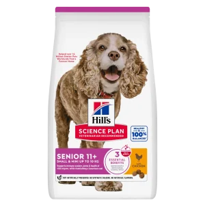 Senior 11+ Small & Mini Chicken Hundemat 1,5kg