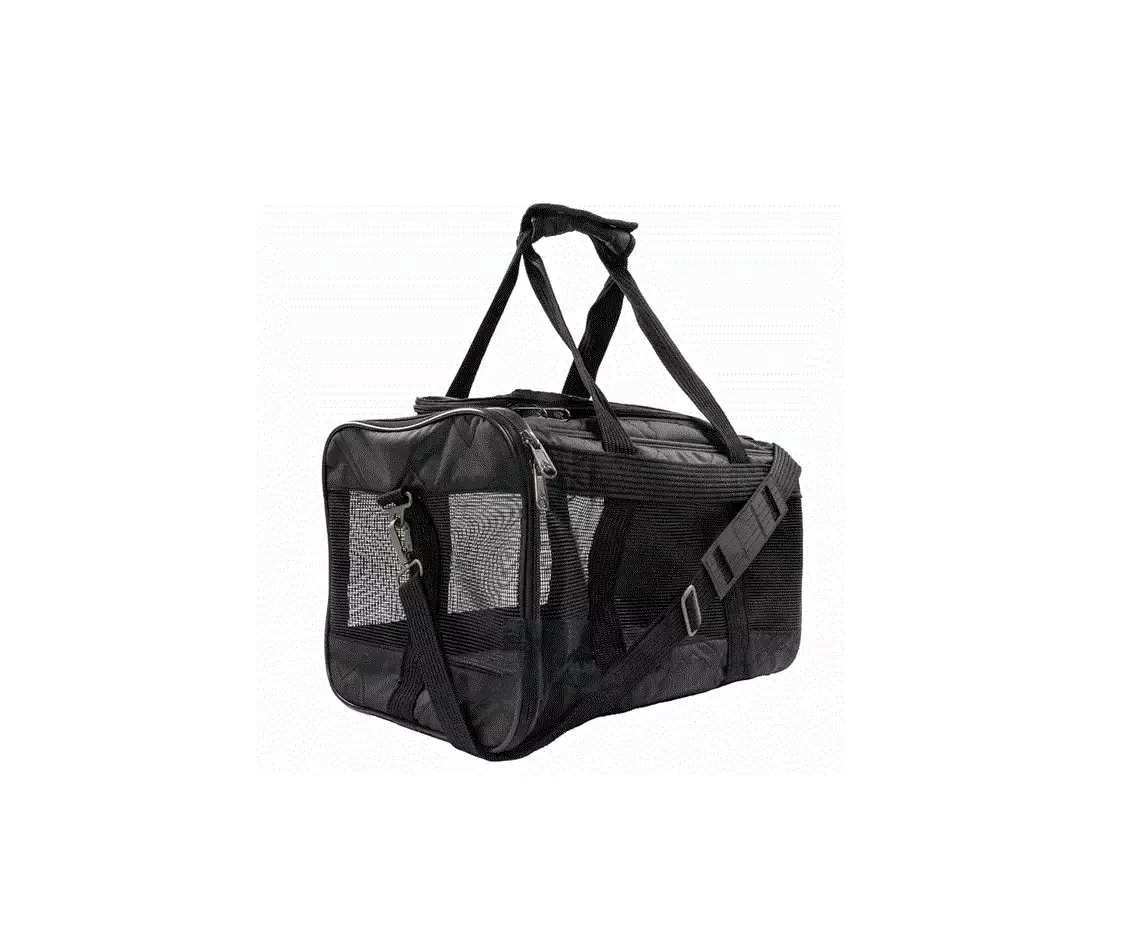 Sherpa Deluxe, Transportbag, Svart, Medium, 43x28x26,5cm. (Fly-godkjent)