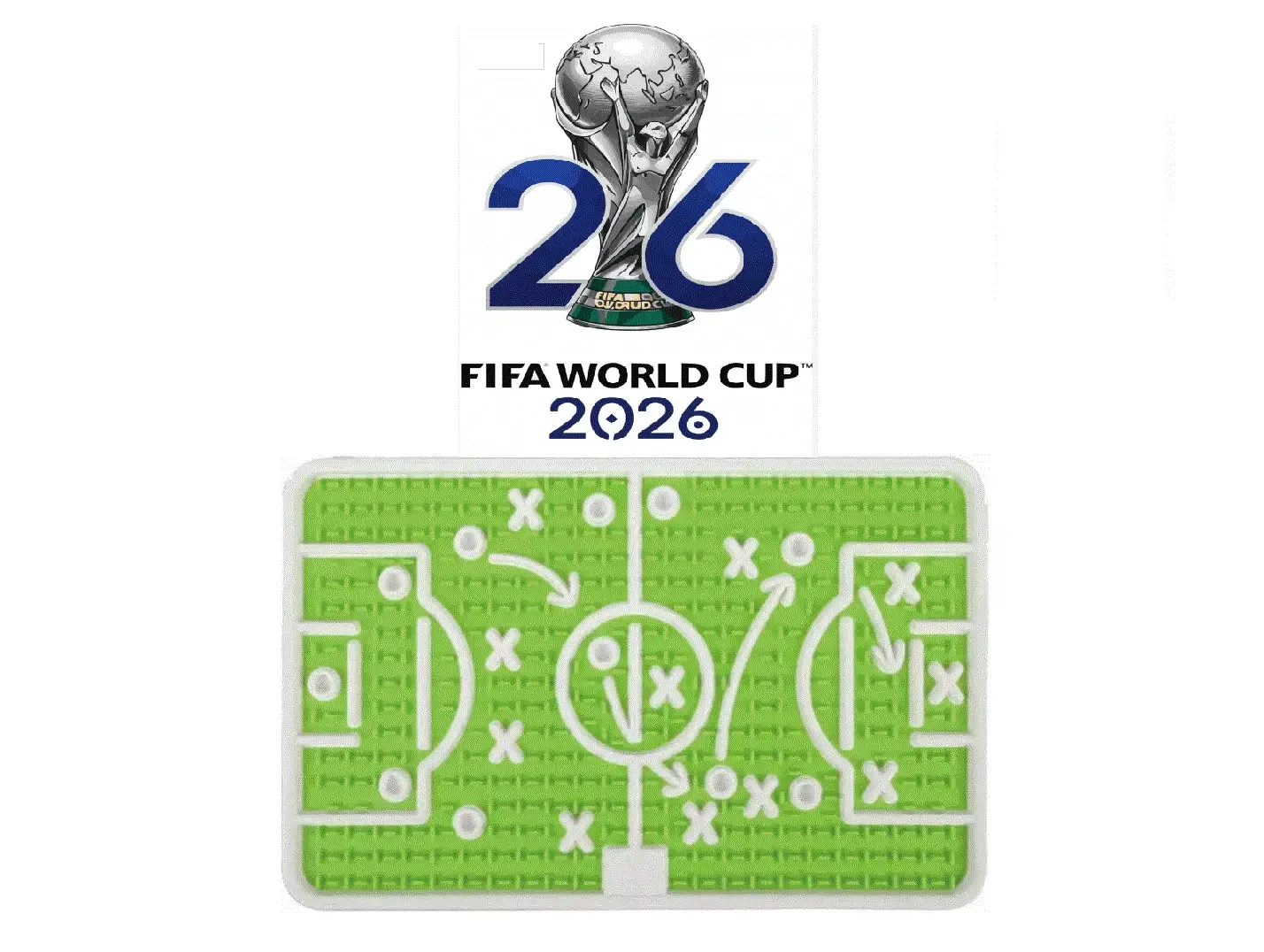 SLIKKEMATTE «Winner» Pawise, FIFA, 32x20cm.