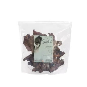 Snack’it Tørkede Kaninlunger 100 gram pose – Allergivennlige treningsgodbiter til hund