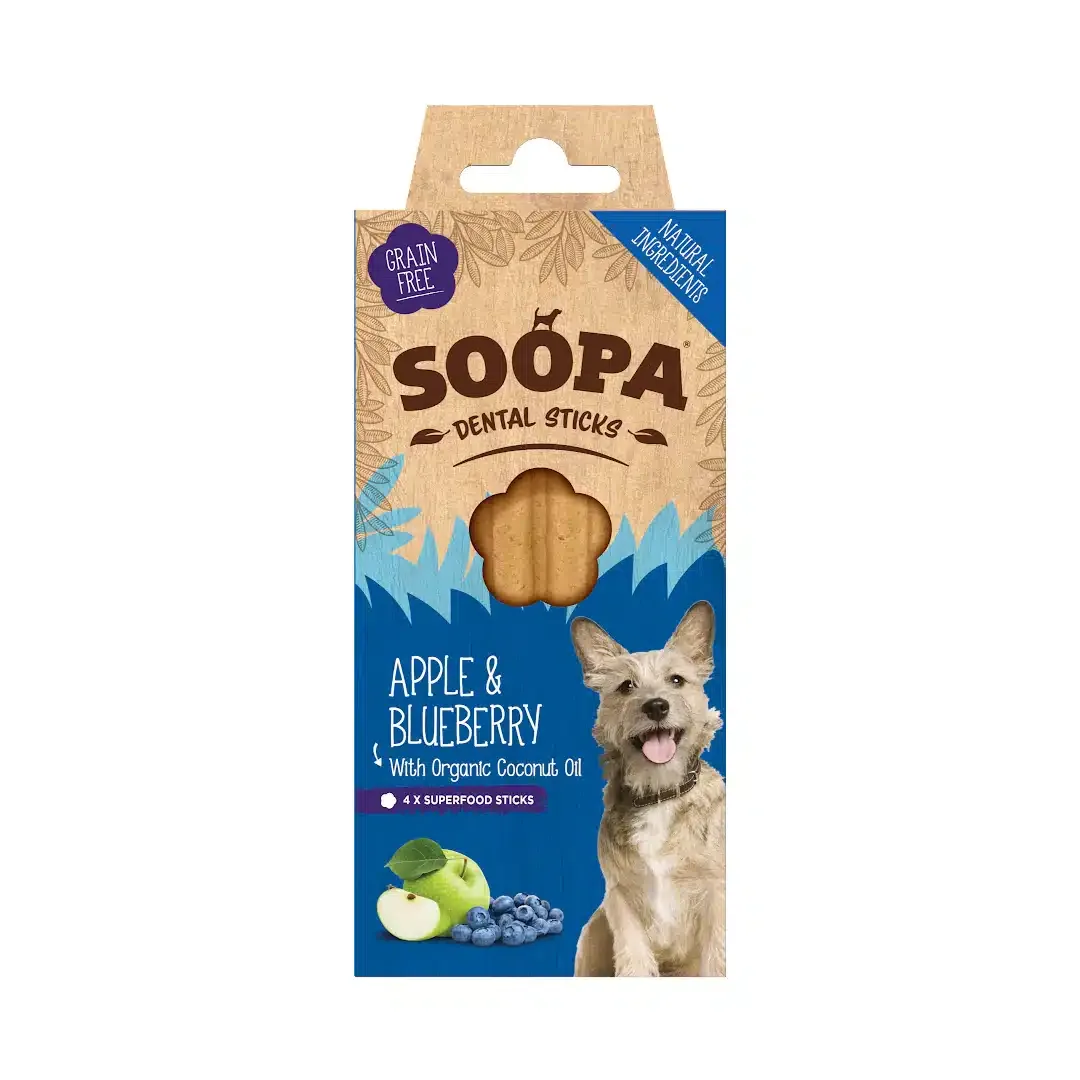 Soopa eple & blåbær tyggesticks
