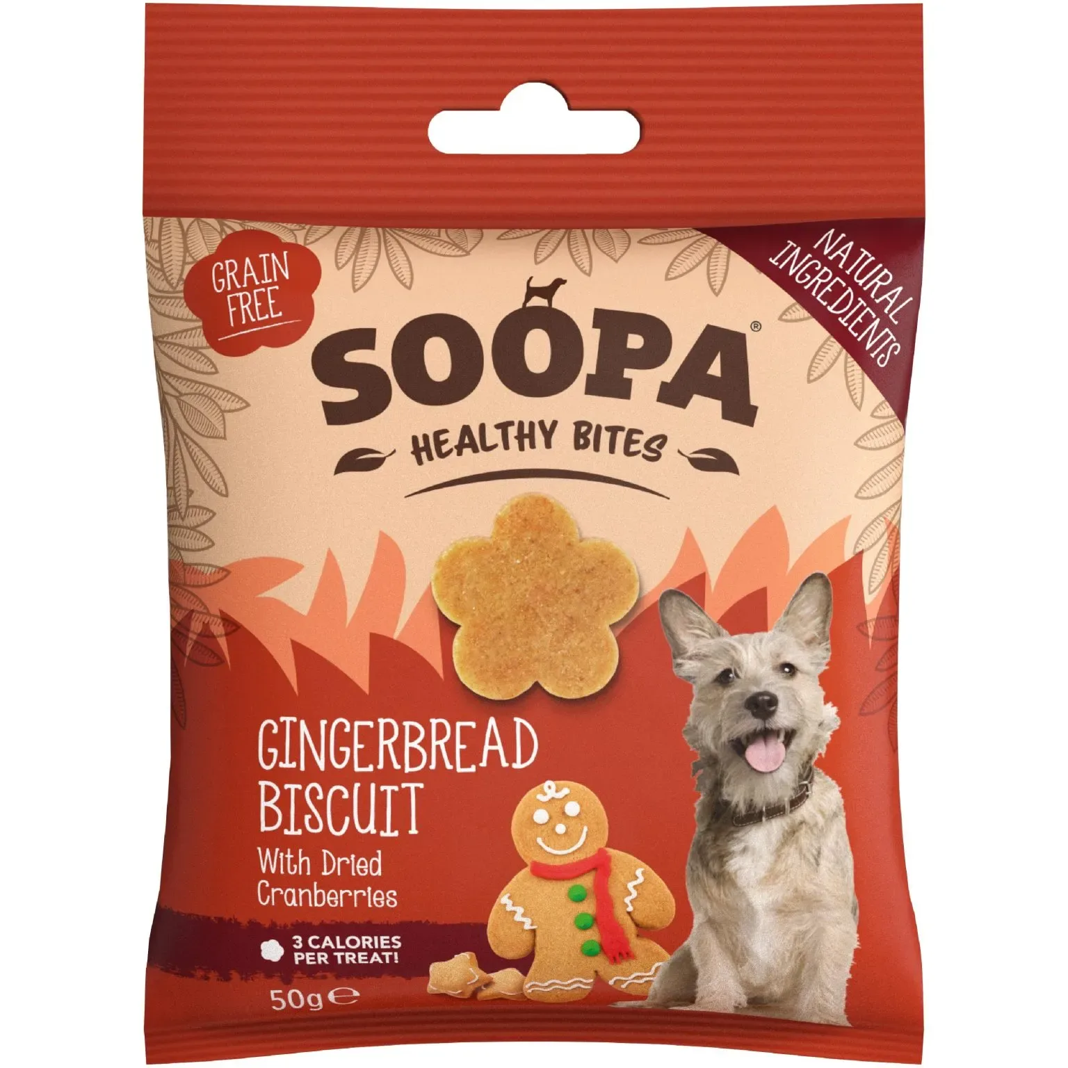Soopa gingerbread biscuit bites