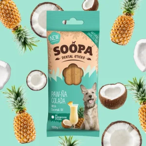 Soopa Paw-Na Colada tyggesticks