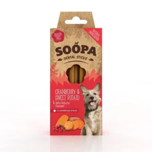 Soopa tranebær & søtpotet tyggesticks