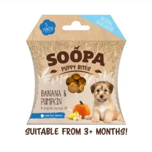 Soopa Valpebites – banan & gresskar
