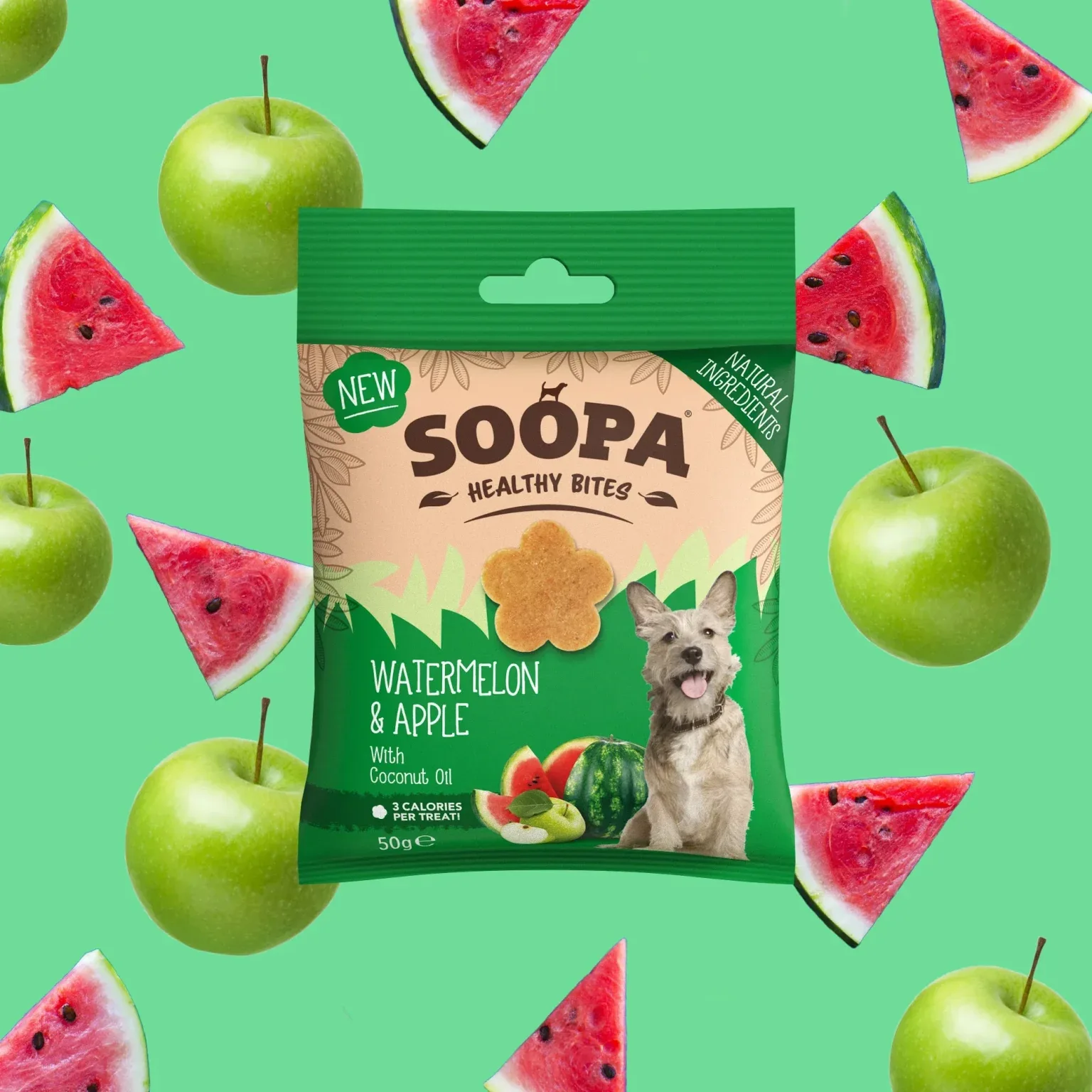 Soopa vannmelon & eple bites