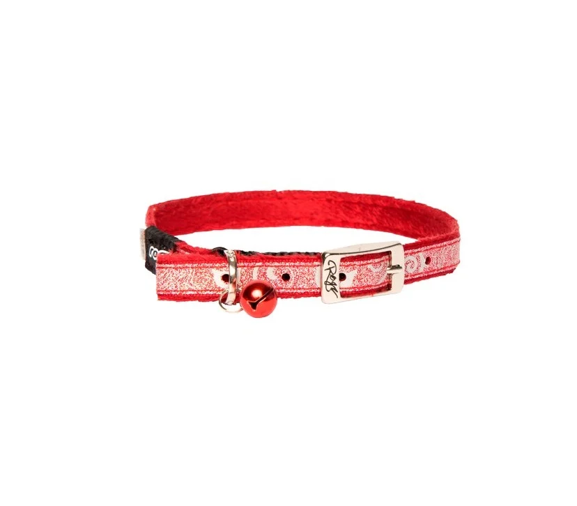 SPARKLECAT Rogz, Halsbånd, S, Rød, 11mm. 20-31cm.