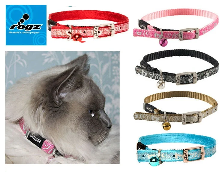 SPARKLECAT Rogz, Halsbånd, XS, Black, 16,5-23cm. - Image 2