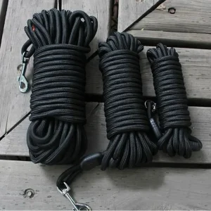 Sporline til hund med håndtak – Langline 5m / 10m / 15m nylon