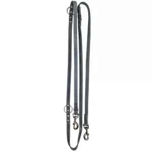 Spotted! Pro Leather Training Leash Grey 1.6 x 250 cm
