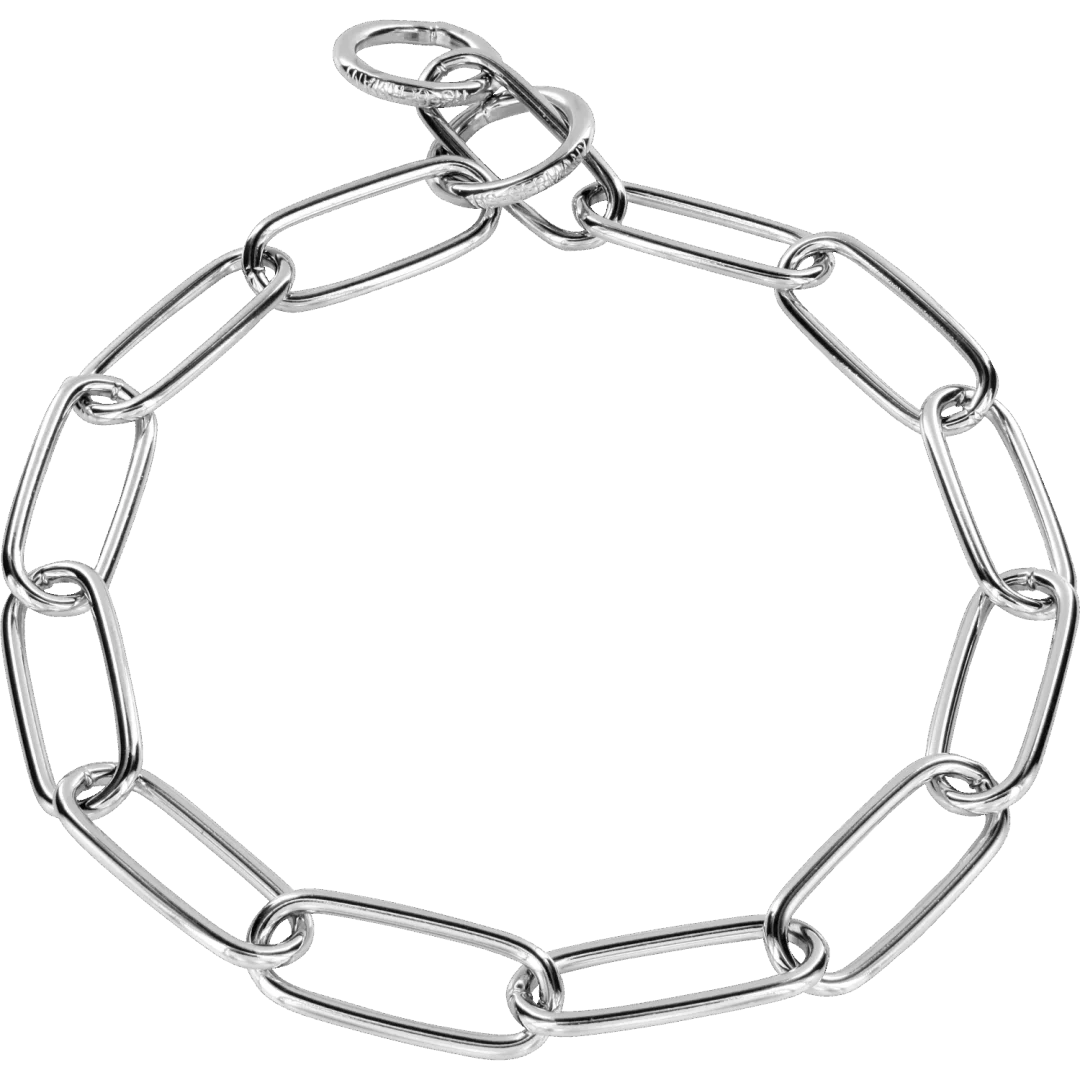 Sprenger Kjettinghalsbånd XLanglenket Stålforkrommet 4mm 80cm - Image 2