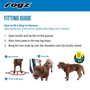 STEP-IN SELE Rogz, L, Brun, 20mm. 53-76cm.