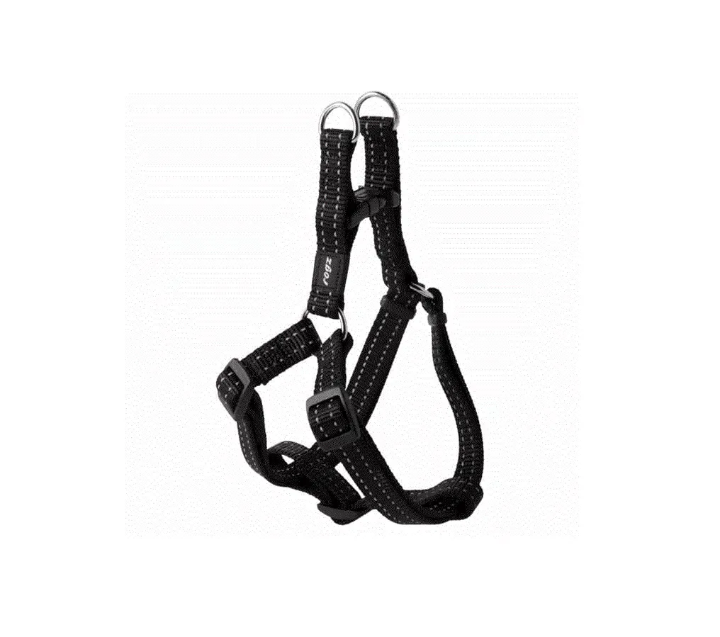 STEP-IN SELE Rogz, S, Svart, 11mm./27-38cm.