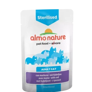 Sterilised with Cod 70gr, Almo Nature PFC Functional Cat (30)