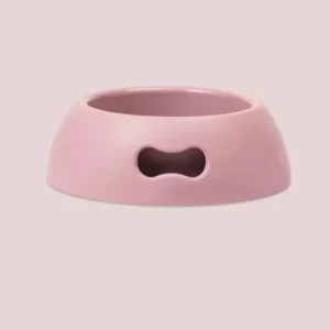 Stor matskål til hund og katt – rosa