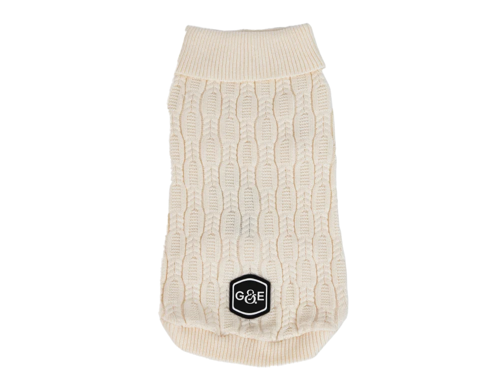 Strikket genser Comfort Beige