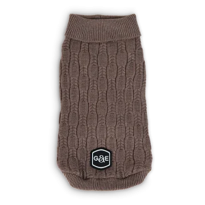 Strikket genser Comfort Brown