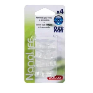 SUGEKOPPER Zolux, m/klips, 22mm. 4pk.