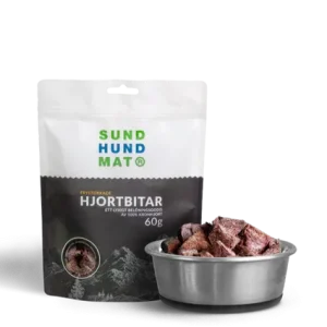 Sund Hundmat Frysetørkede Hjortebiter 60g