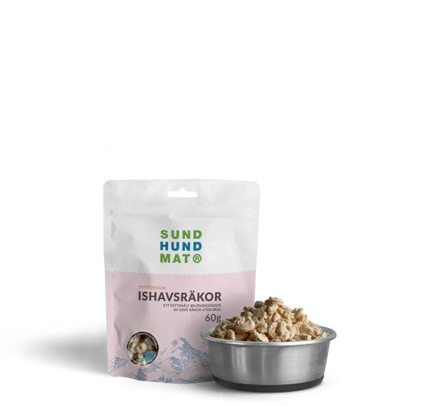 Sund Hundmat Frysetørkede Ishavsreker 60g