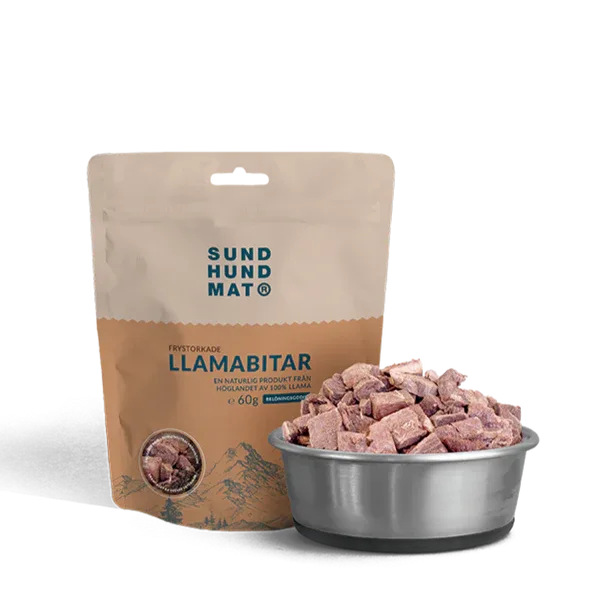 Sund Hundmat Frysetørkede Lamabiter 60g