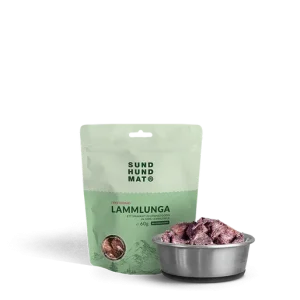 Sund Hundmat Frysetørkede Lammelungebiter 60g