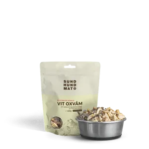 Sund Hundmat Frysetørket Hvit Oksevom 60g