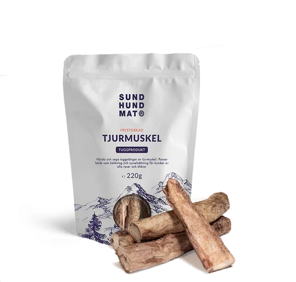 Sund Hundmat Frysetørket Oksemuskel 220g