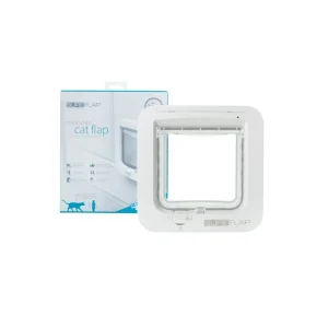 SUREFLAP Kattedør m/microchip, Hvit