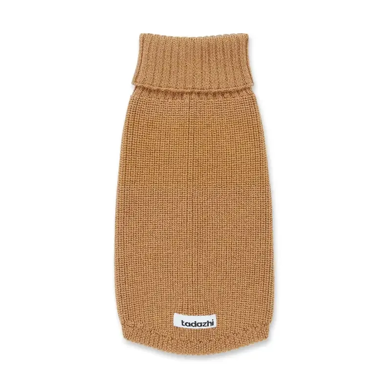 Tadazhi Ullgenser // Hundegenser i merinoull (mørk beige)