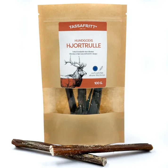 Tassafritt Hjort Tyggerull 15cm 100g