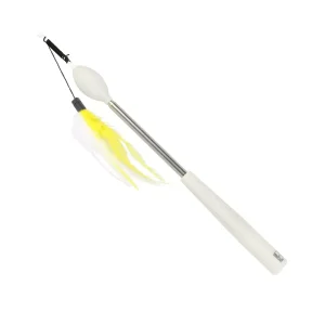 Telescopic teaser rod white