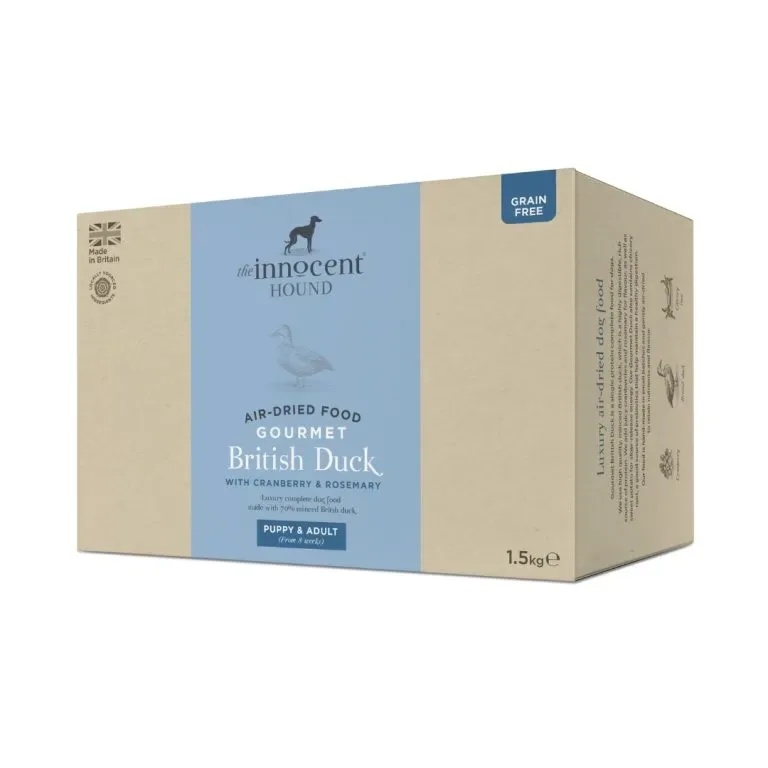 the Innocent Hound Air-dried food Gourmet British Duck 1,5kg