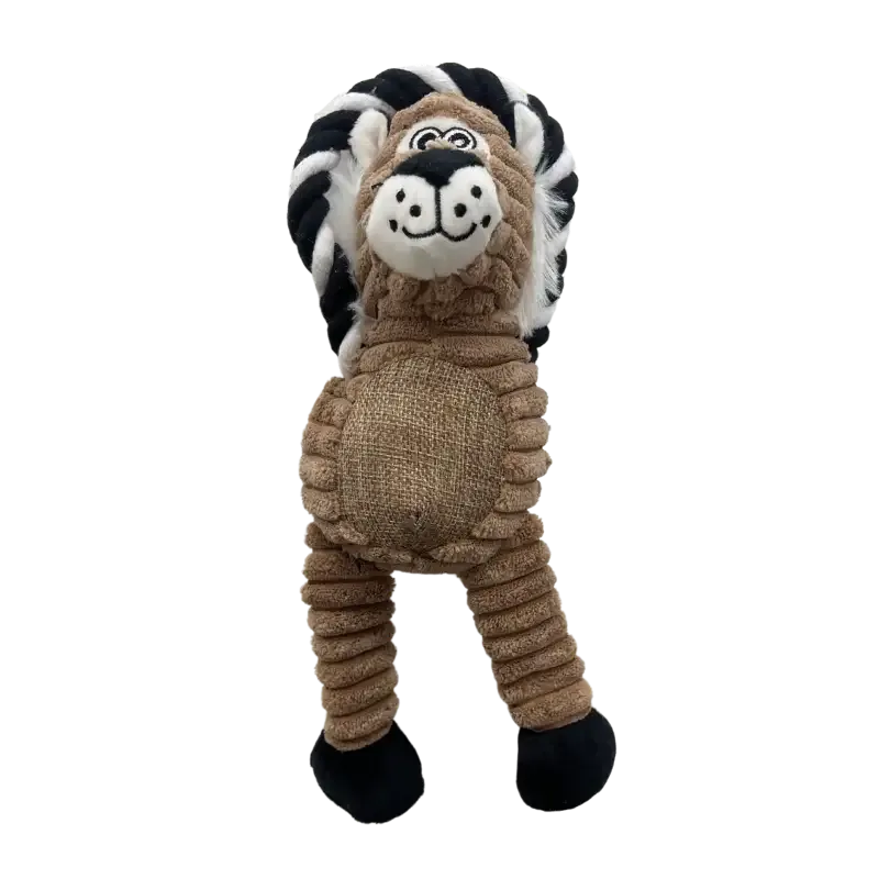 Tigerbamse med tau, 27 cm