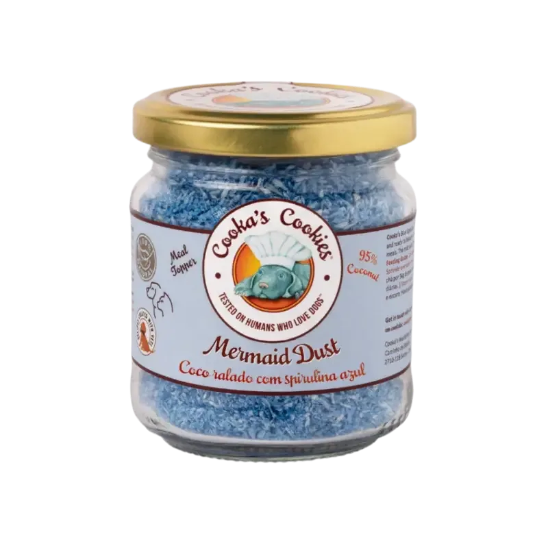 TOPPER AV KOKOS & BLÅ SPIRULINA