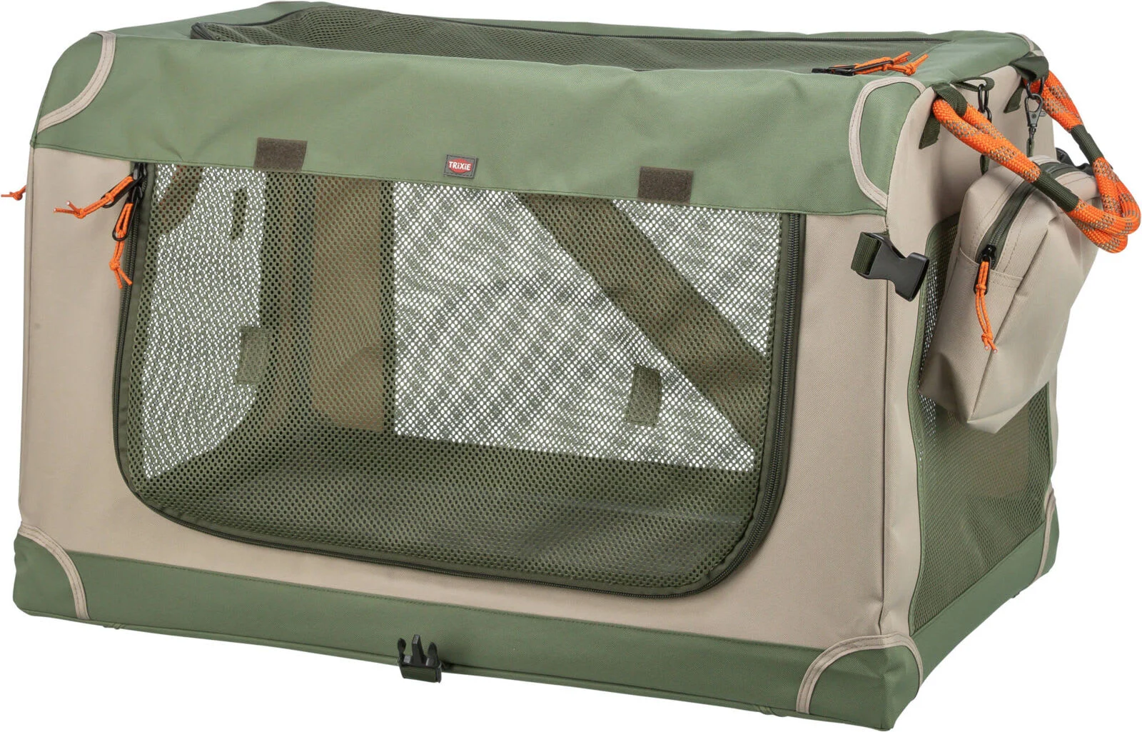 Transportbur Nylon Comfy Oliven/beige L 95,5×60,7×63,8cm