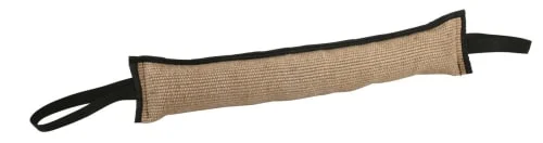 Treningsdummy i jute 60×12 cm med 2 Håndtak – Slitesterk bitepølse til hund