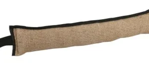 Treningsdummy i jute 60×12 cm med 2 Håndtak – Slitesterk bitepølse til hund