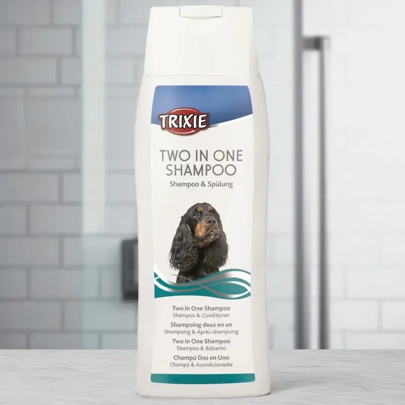 Trixie 2-i-1 Hundeshampo med balsam – Mykgjørende og volumgivende
