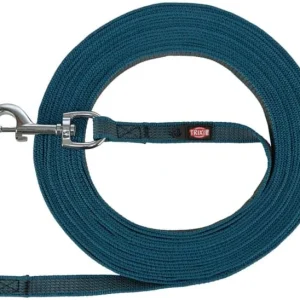 Trixie Gummiert Leiebånd 17mm x 5m Petrol uten håndtak