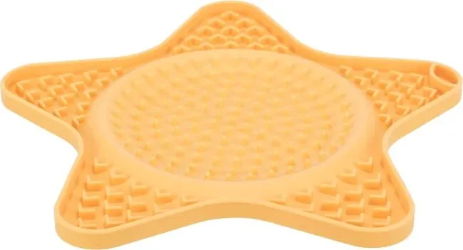 Trixie Lick`n`Snack Matte Silikon Stjerne Gul