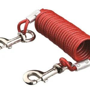 Trixie Løpestreng Spiral M/Stålwire 5m Opptil 50kg