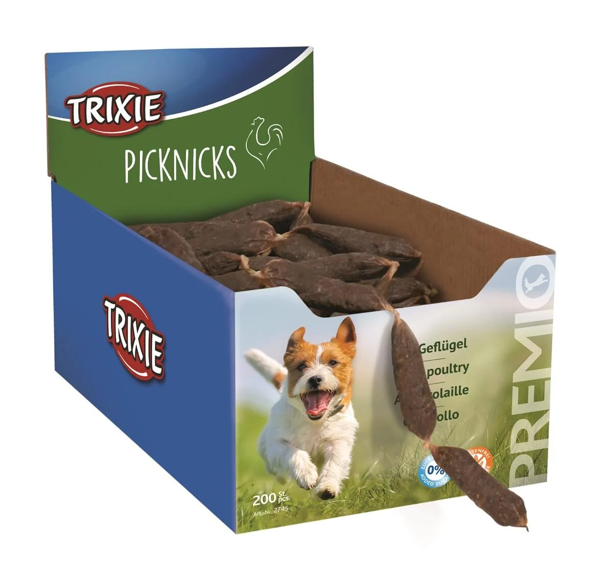 Trixie Premio Picnicks Pølser i Snor M/Fugl