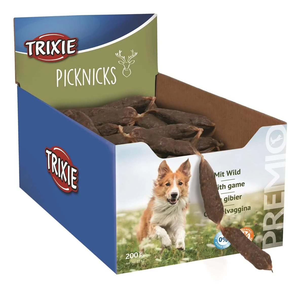 Trixie Premio Picnicks Pølser i Snor M/Vilt