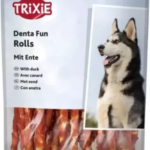 Trixie Tyggerull Natur med Andefilet 30-pk – Naturlig hundesnacks for god tannhelse
