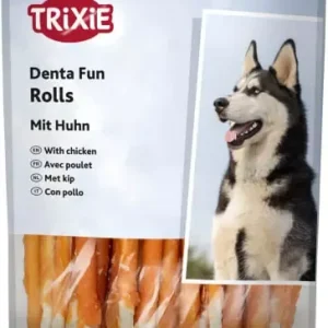 Trixie Tyggerull Natur med Kyllingfilet 30-pk – Naturlig tyggesnacks for god tannhelse